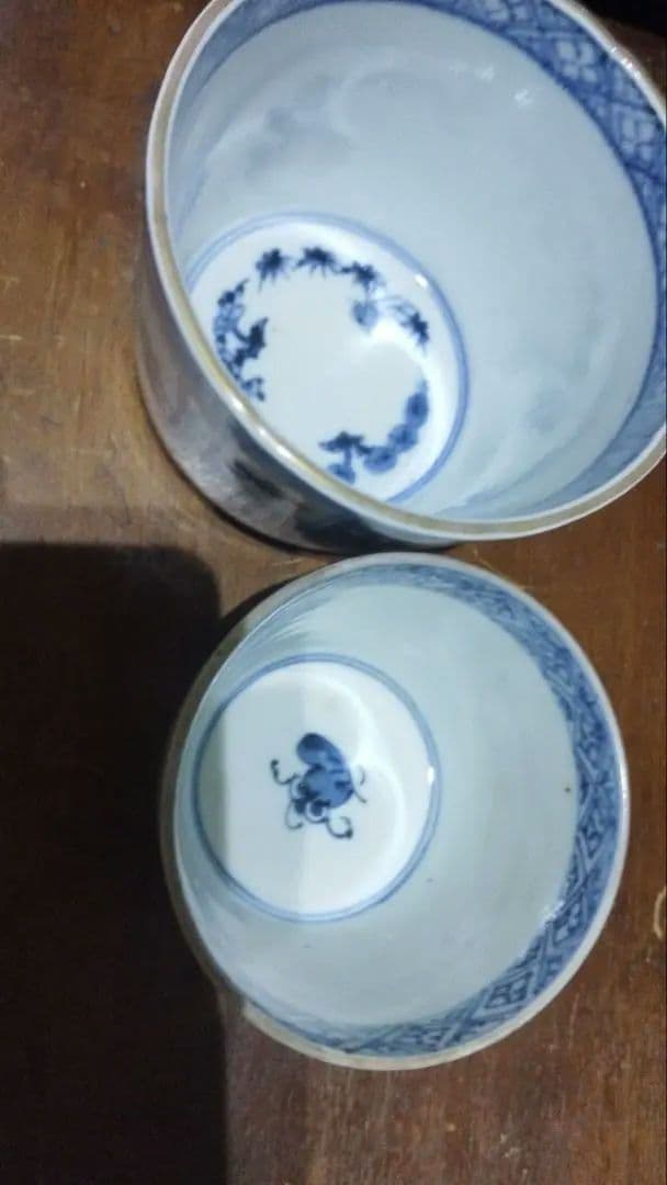 わんすけ　特価値下げ　古伊万里　そば猪口　向付け