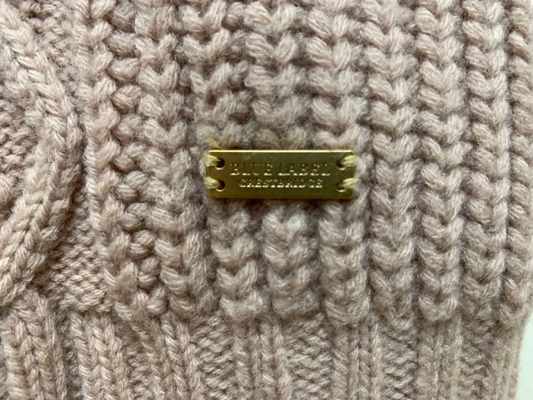 美品 BLUE LABEL CRESTBRIDGE ニットワンピース・ピンク