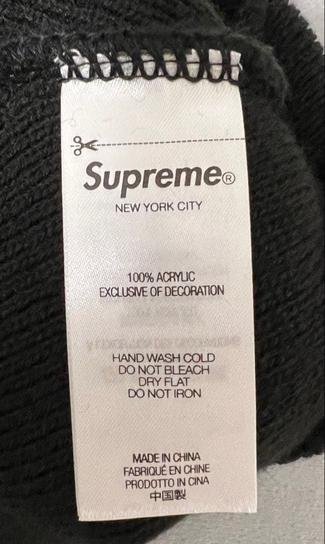 SUPREME ビーニー 黒