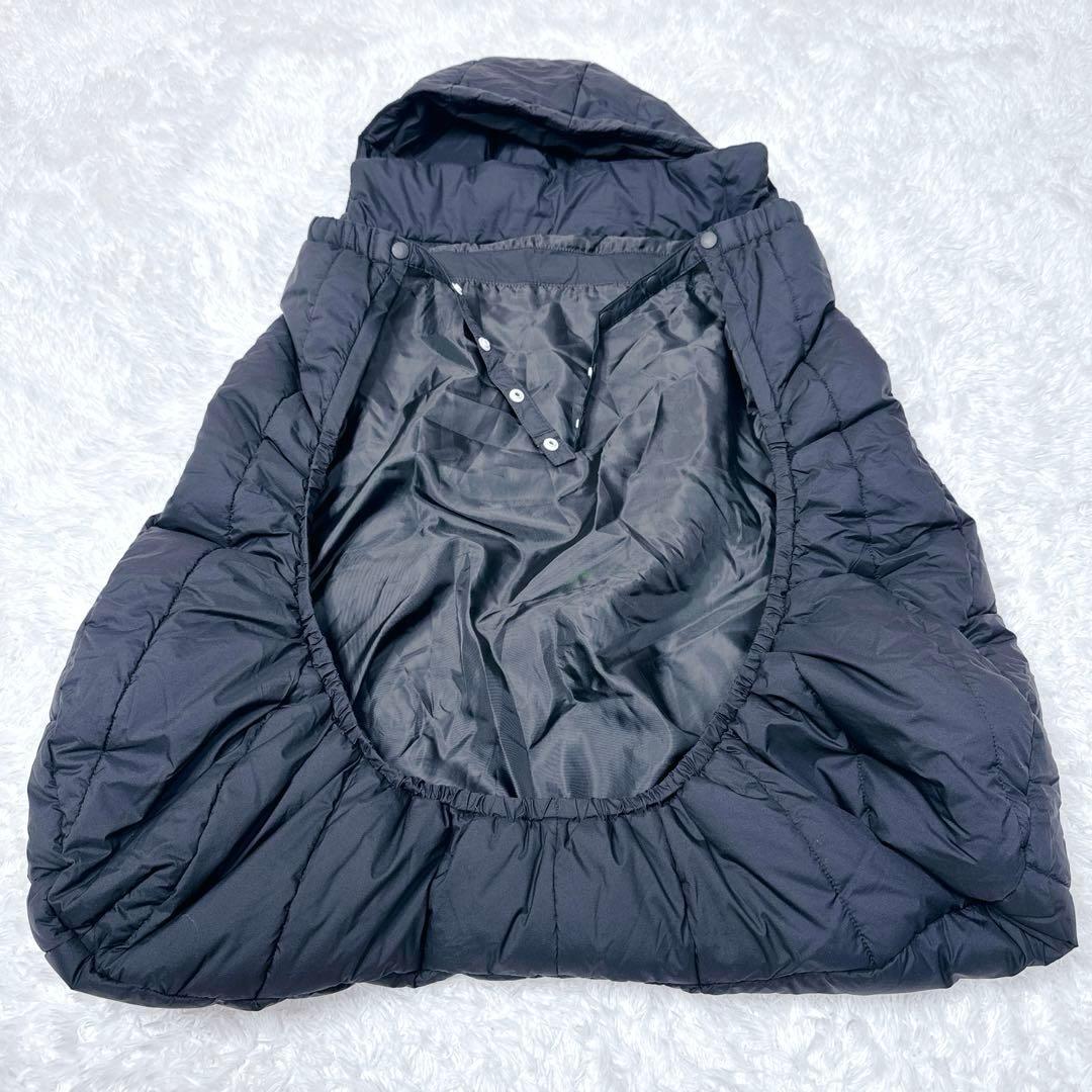 【美品】THE NORTH FACE 抱っこ紐ケープ ベビーシェルブランケット黒