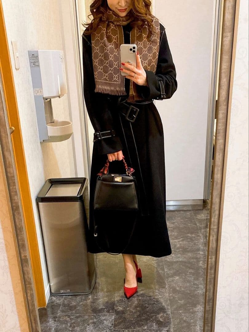❤美品箱付き❤ GUCCI マフラー ストール ショール スカーフ❤ブラウン❤