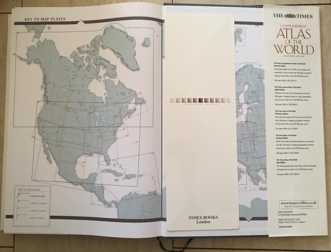 The Times タイムズ 世界地図帳 第11版 美品 送料込