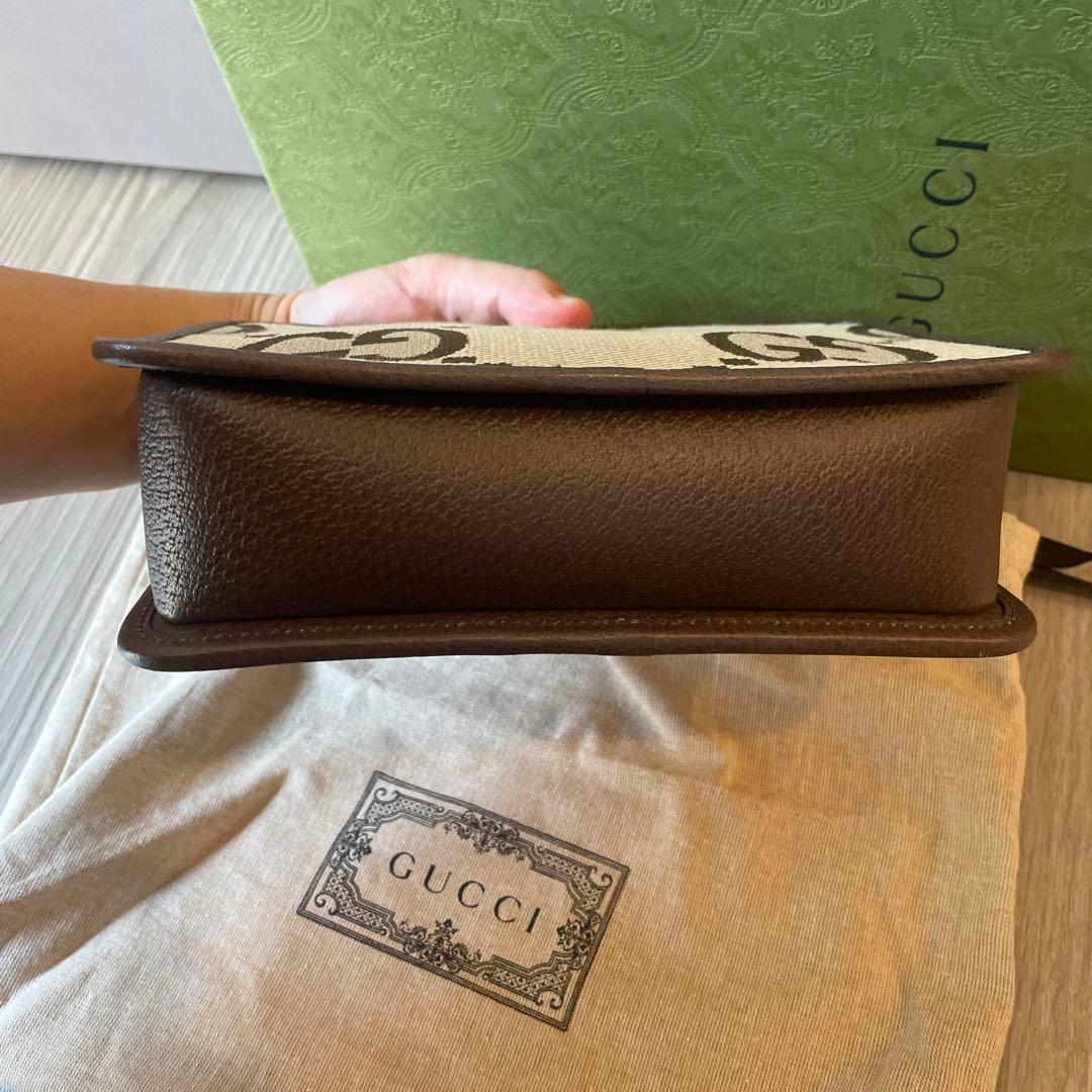 【新品未使用】GUCCI ジャンボGGキャンバス ショルダーバッグ　696075