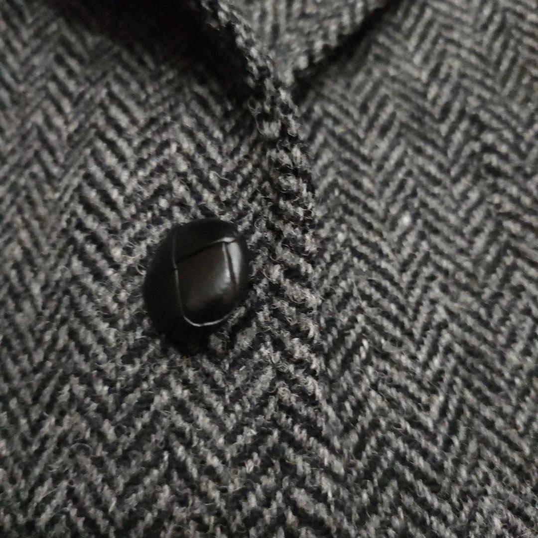 Harris Tweed　テーラードジャケット　グレー　ヘリンボーン