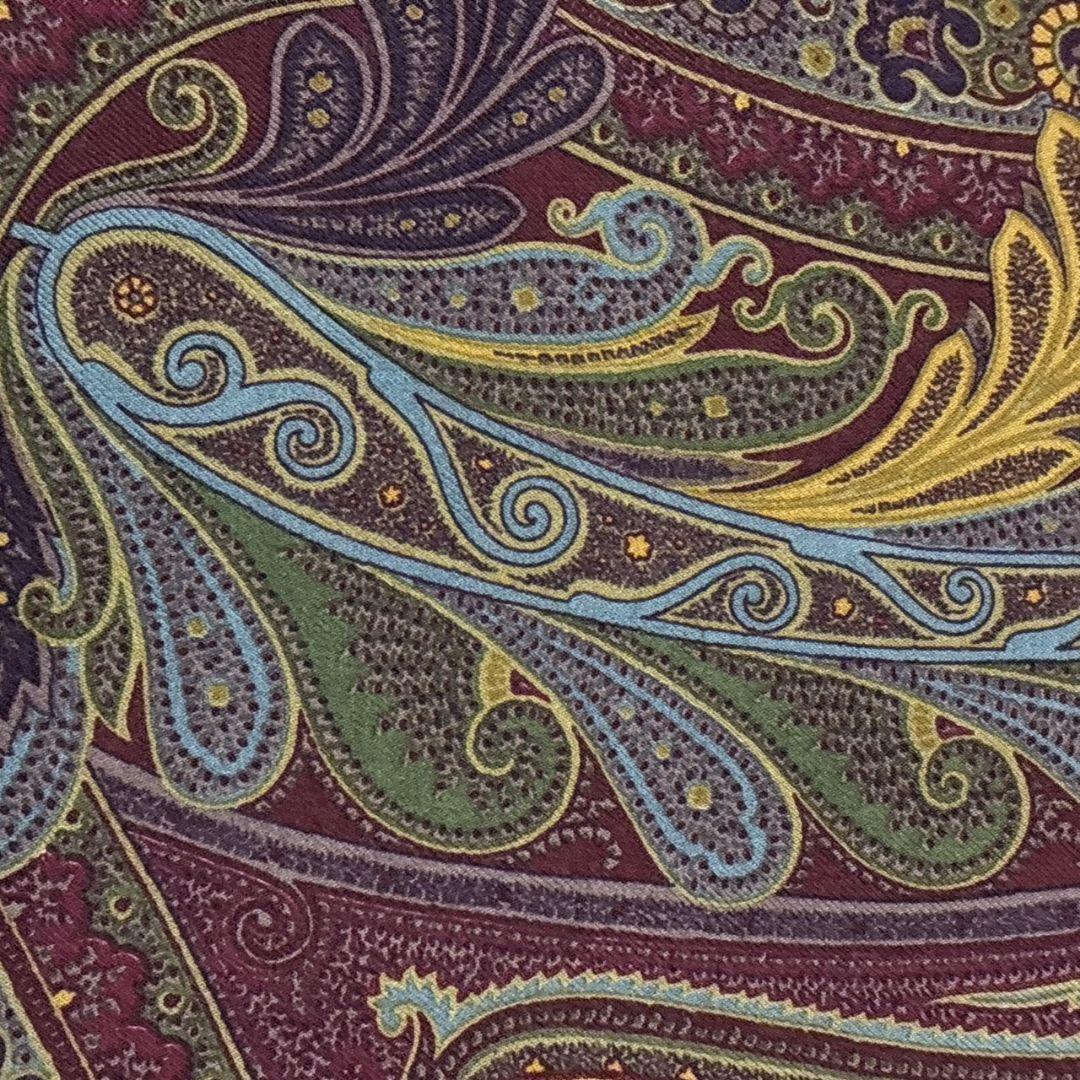 【極美品】ETRO エトロ シルク混 イタリア 超大判ストール スカーフ