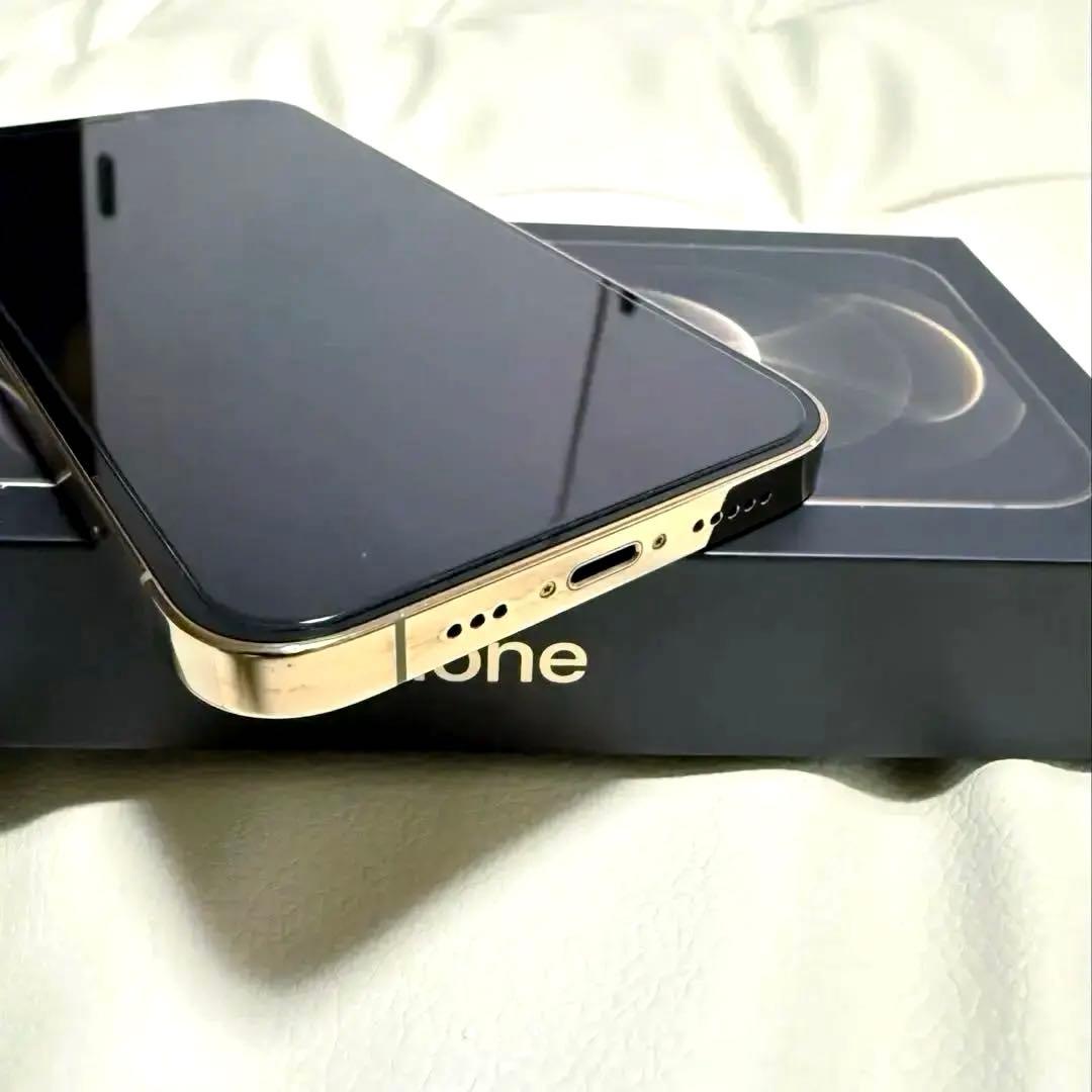【極美品】iPhone 12 pro ゴールド 256GB 正規箱付き 傷無し