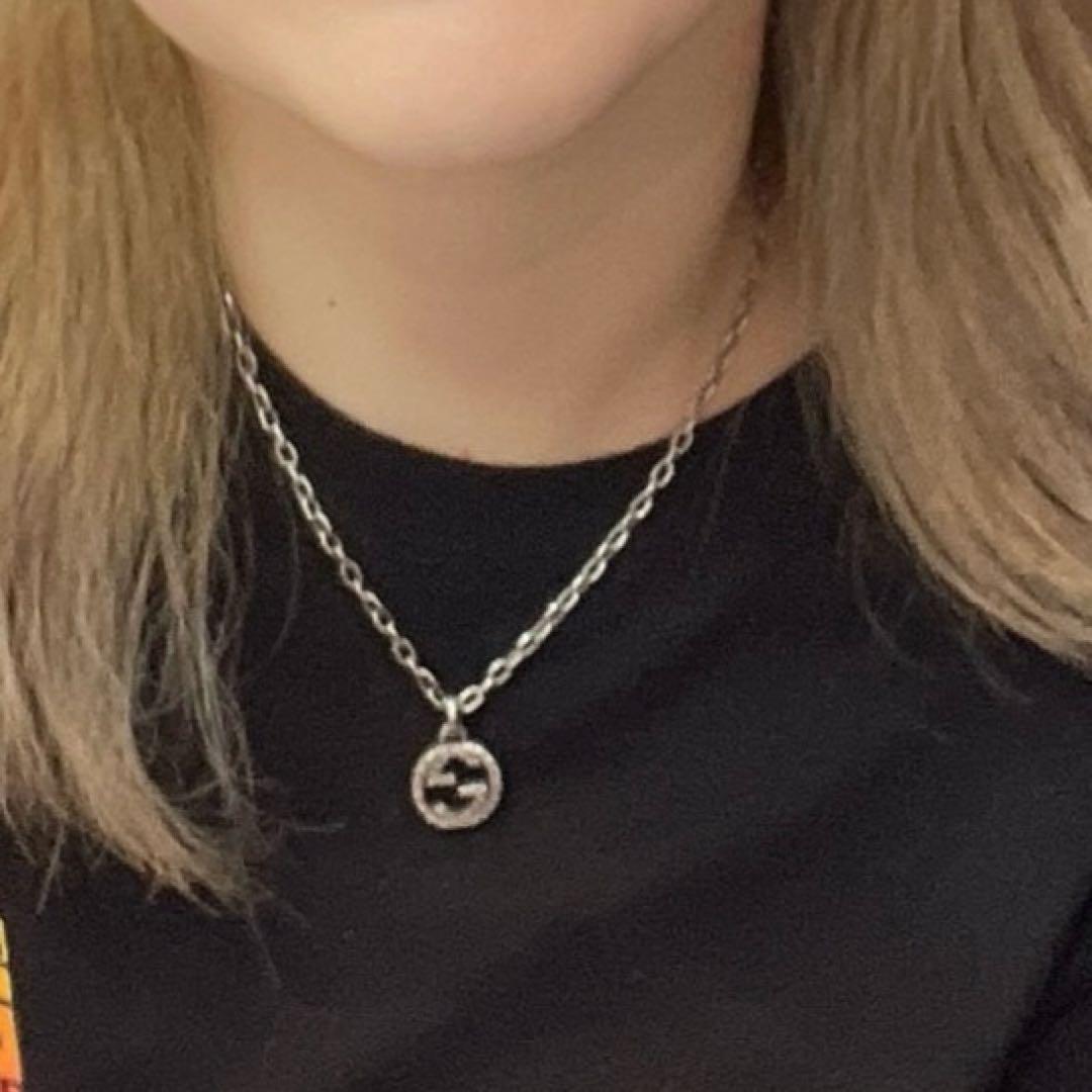 GUCCI ネックレス　ロゴペンダント