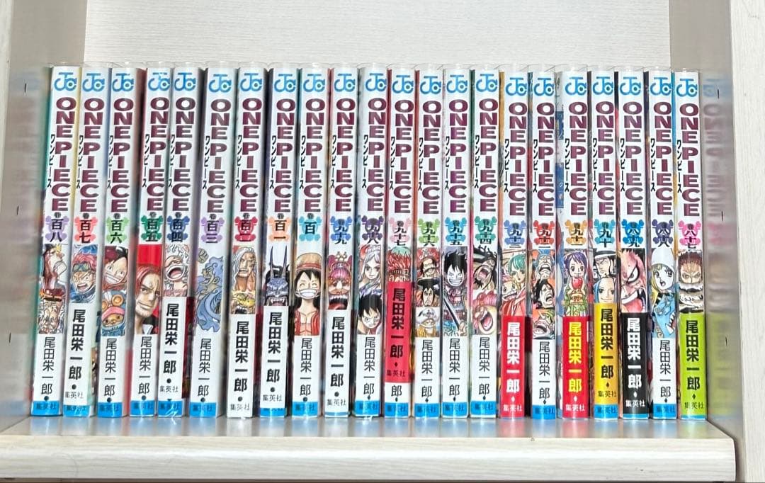 初版84冊・ワンピース 全巻セット 1〜113巻 抜けなし 透明カバー付