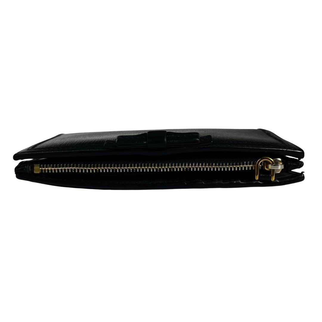 希少✨PRADA 長財布 ヴィッテロムーブ レザー ロゴ金具 ブラック