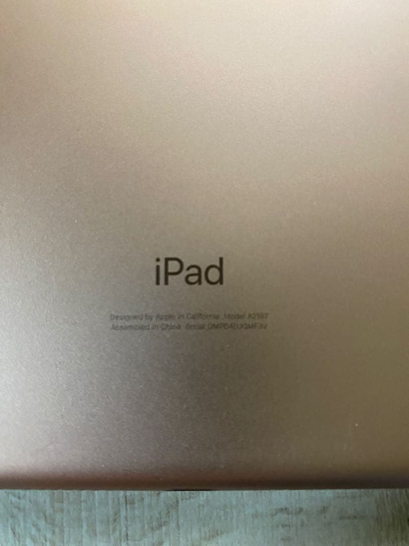 iPad 10.2インチ ゴールド カバー付き