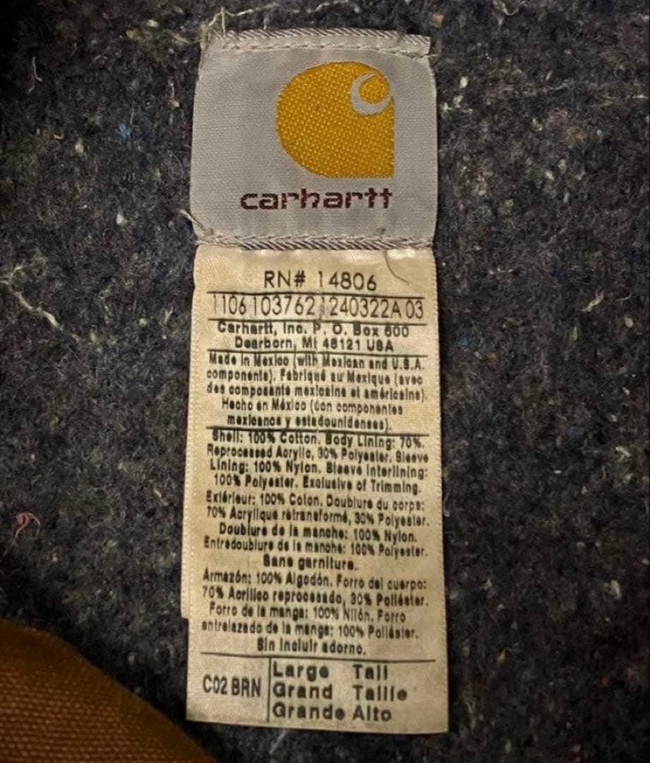 リ*ル様 Carhartt カーハート チョアコート デトロイトジャケット 90