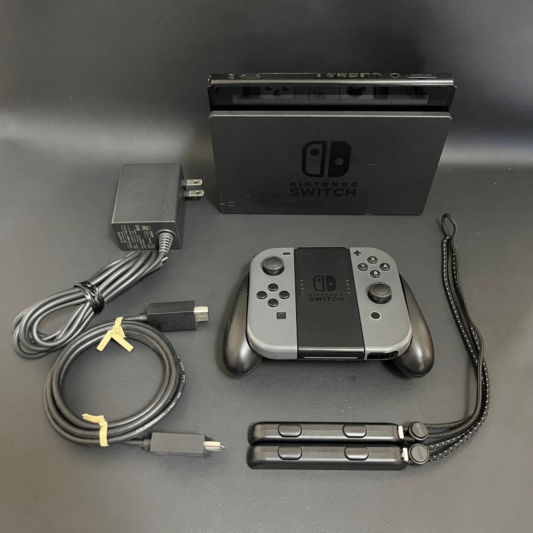 【新品スティック交換済/バッテリー強化版】Switch 本体 グレー　任天堂
