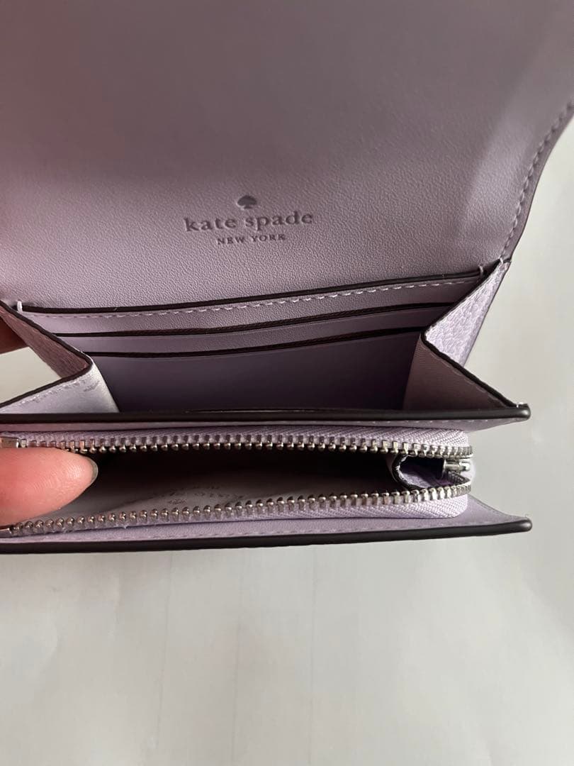 kate spade ラベンダー 二つ折り財布