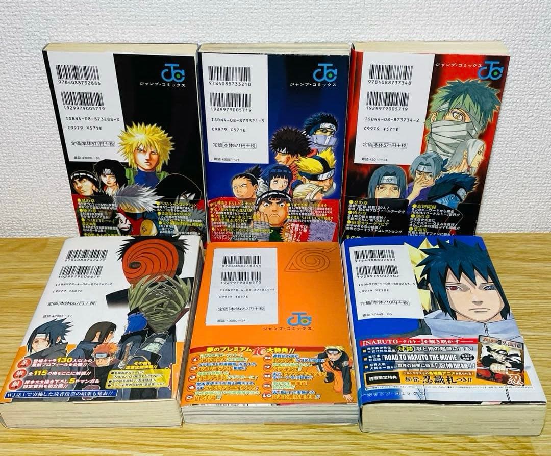 【全巻初版•帯付き】NARUTO 公式データブック オフィシャル ファンブック