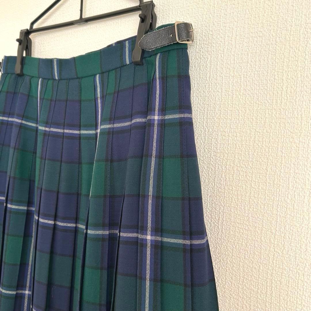 タータンチェック ロングプリーツラップスカート　GLEN NEVIS