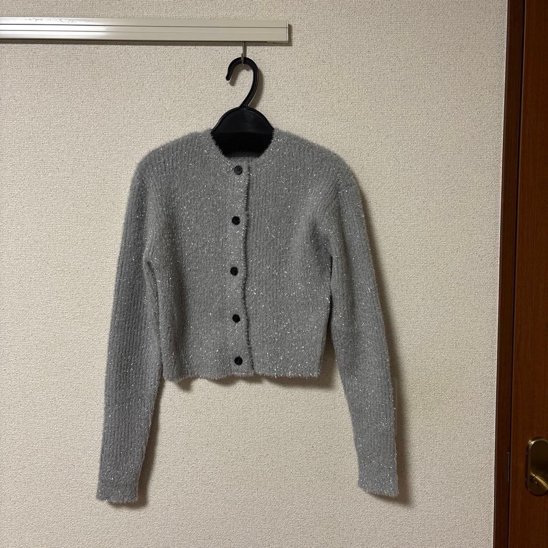anuans ラメニットアンサンブル　シルバー