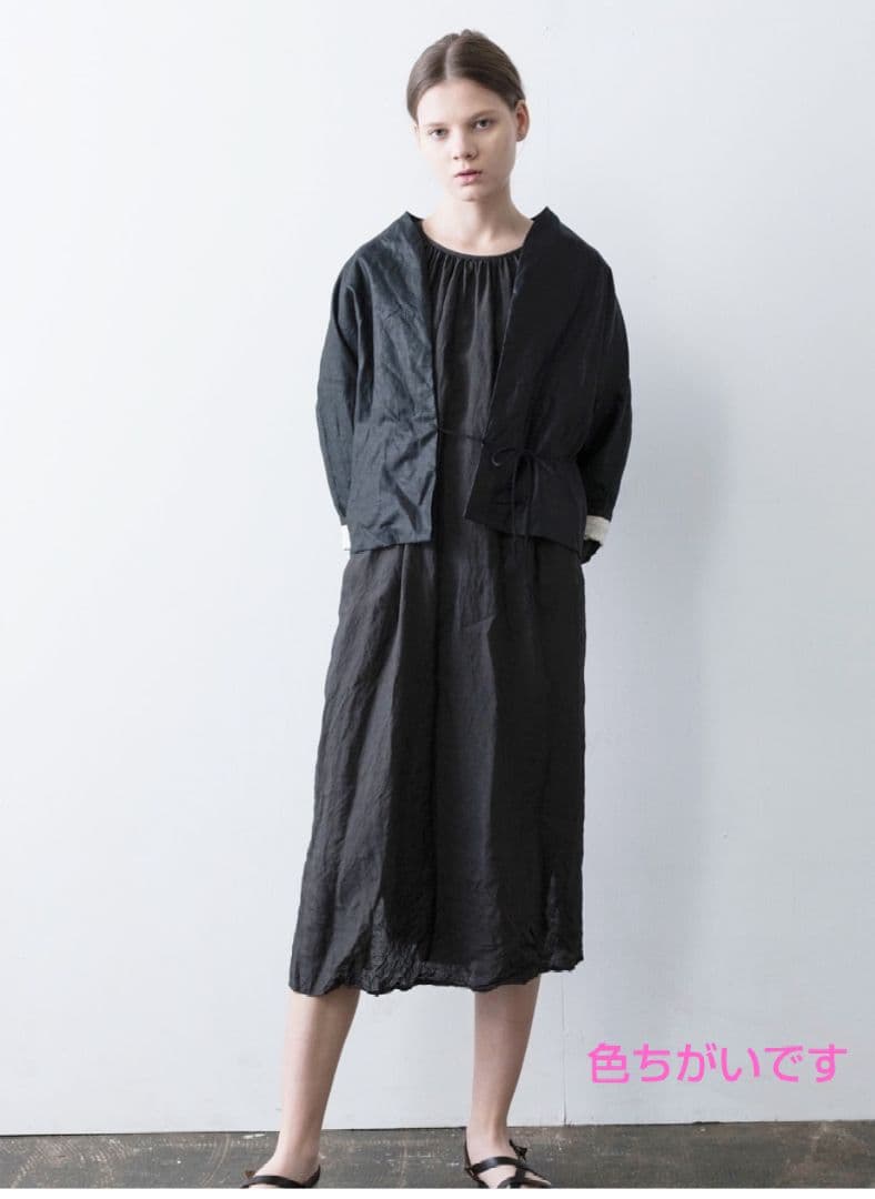 Gauze# ガーゼ HAORI 羽織りノーカラージャケット