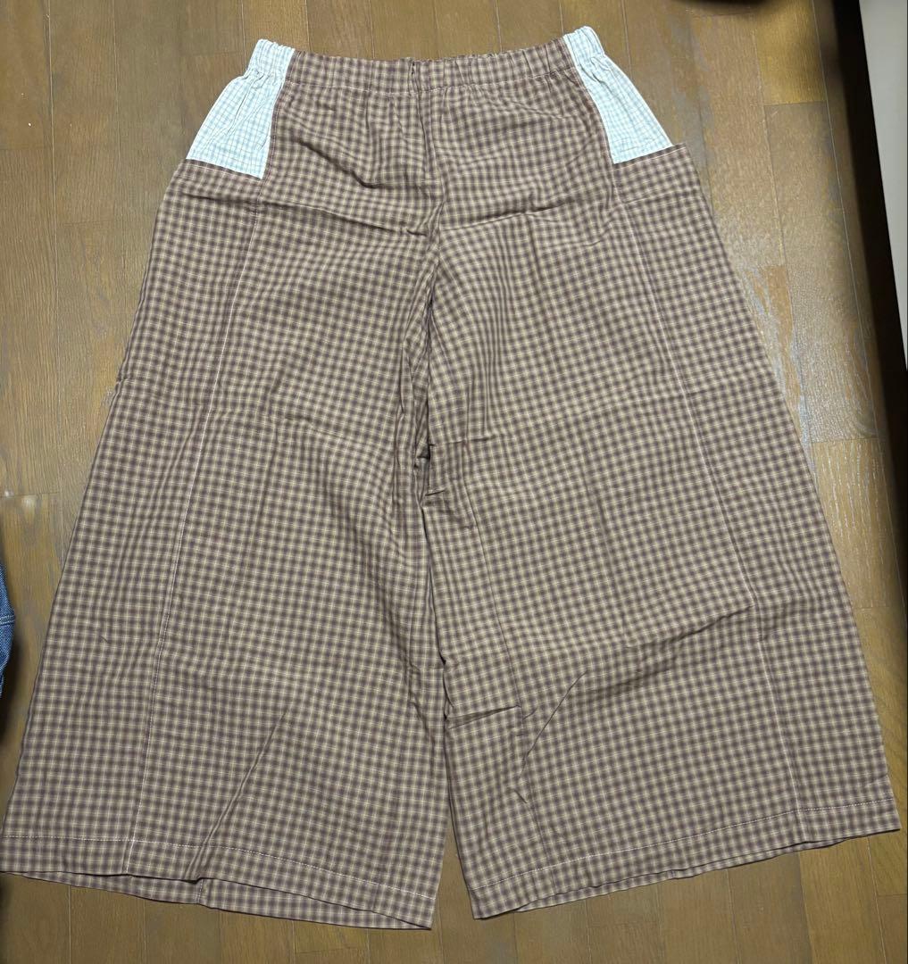 this uniform チェックパンツ