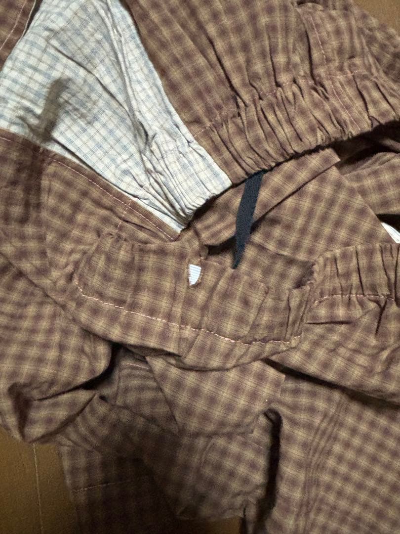 this uniform チェックパンツ