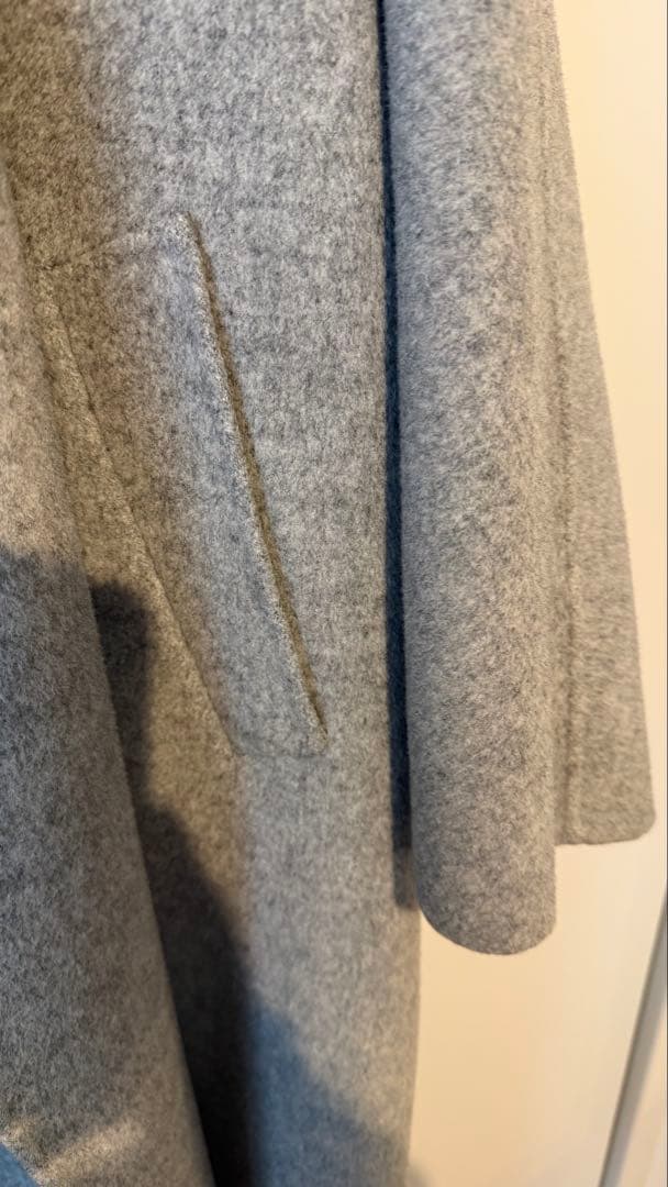 美品　LE CIEL BLEU ロングコート 36 グレー　ルシェルブルー