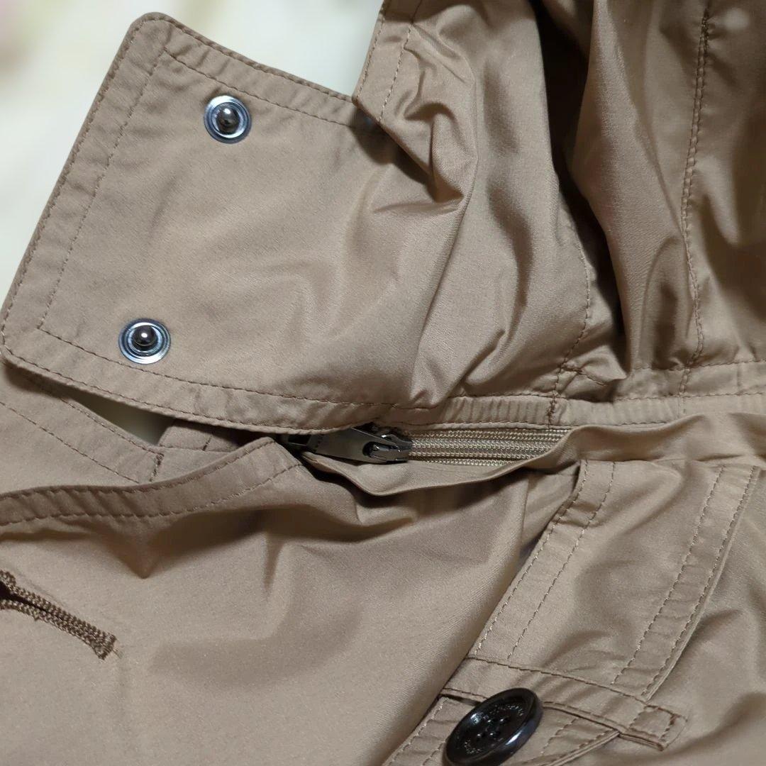 BURBERRY ベージュ トレンチコート　大きいサイズ44 ショート丈フード付