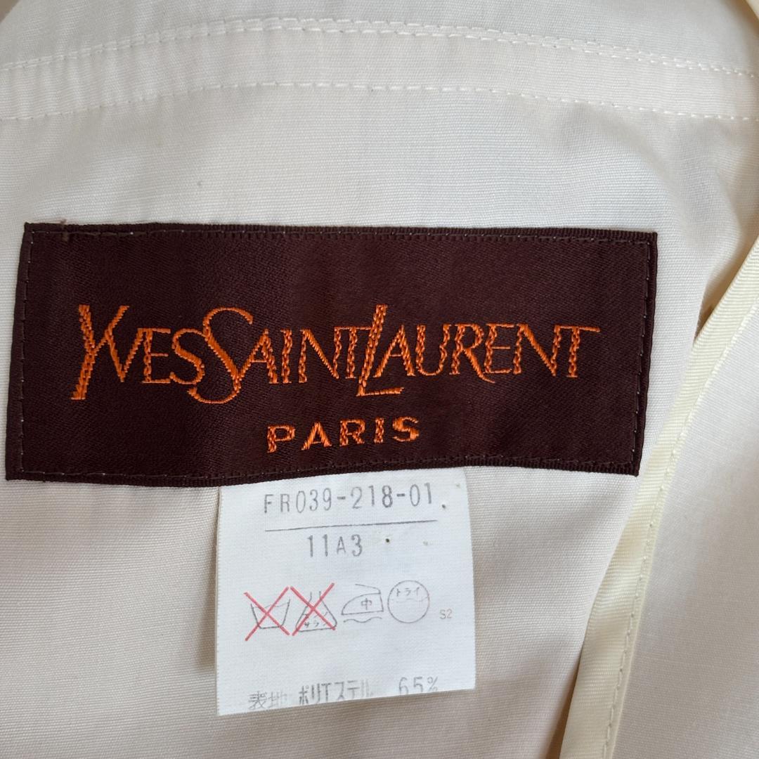 YVES SAINT LAURENT ステンカラーコート L相当（D123）