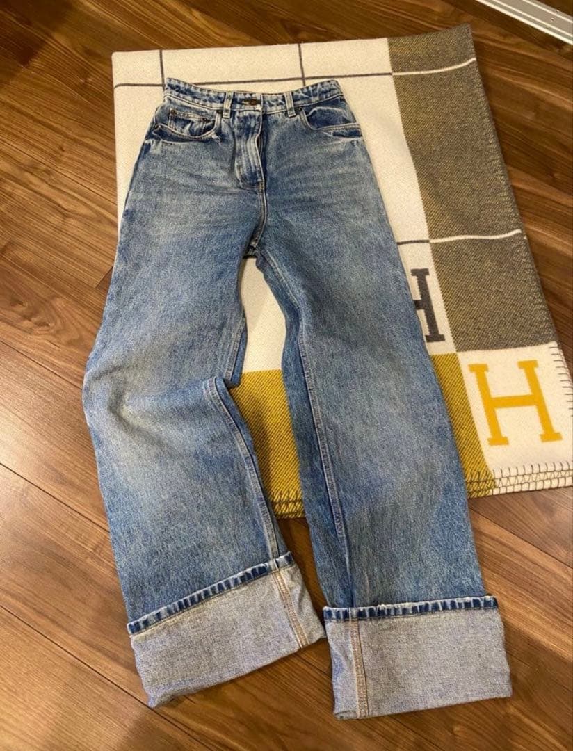 にゃんちゅ 新品 PRADA プラダ 5ポケット ハイウエスト