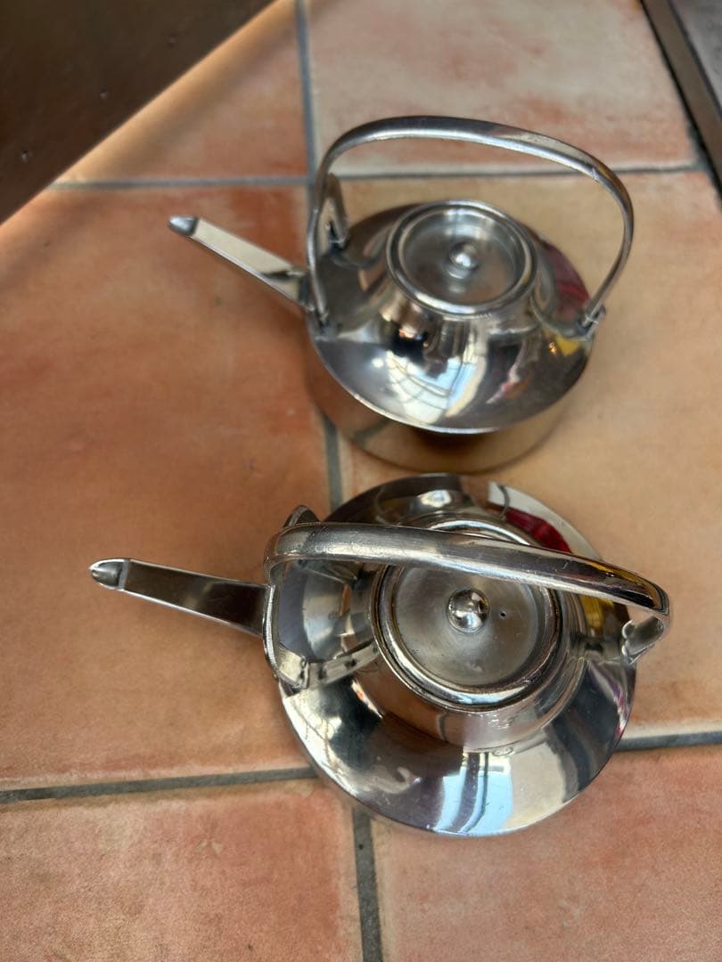 匿名配送】銚子 酒器 昭和レトロ 骨董　銀メッキ？ 本錫？ 古民具 煎茶道具
