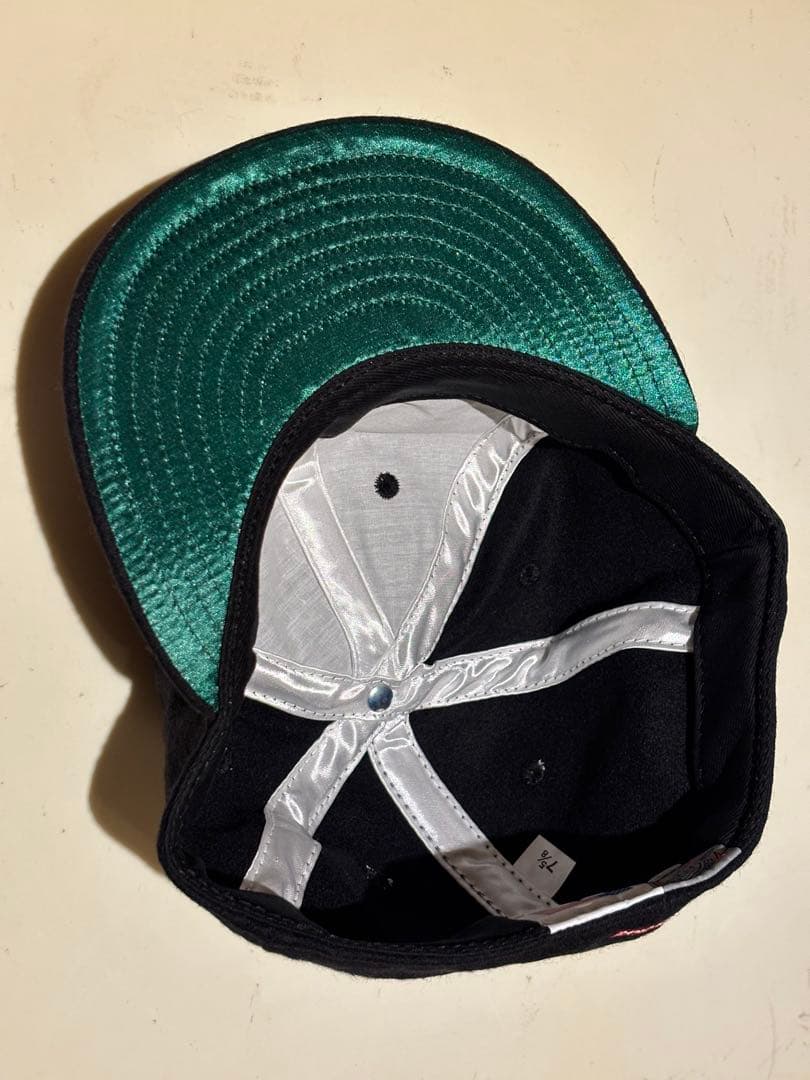 新品 Supreme ebbets s logo 6-panel black