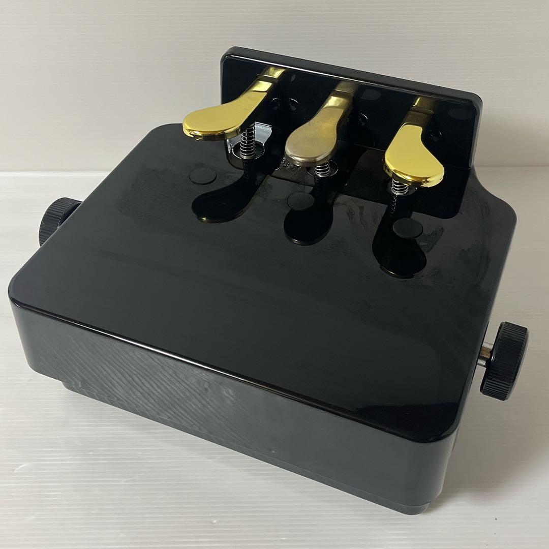 【美品】ピアノ補助ペダル 補助台PUNKブラック　高さ調節可能