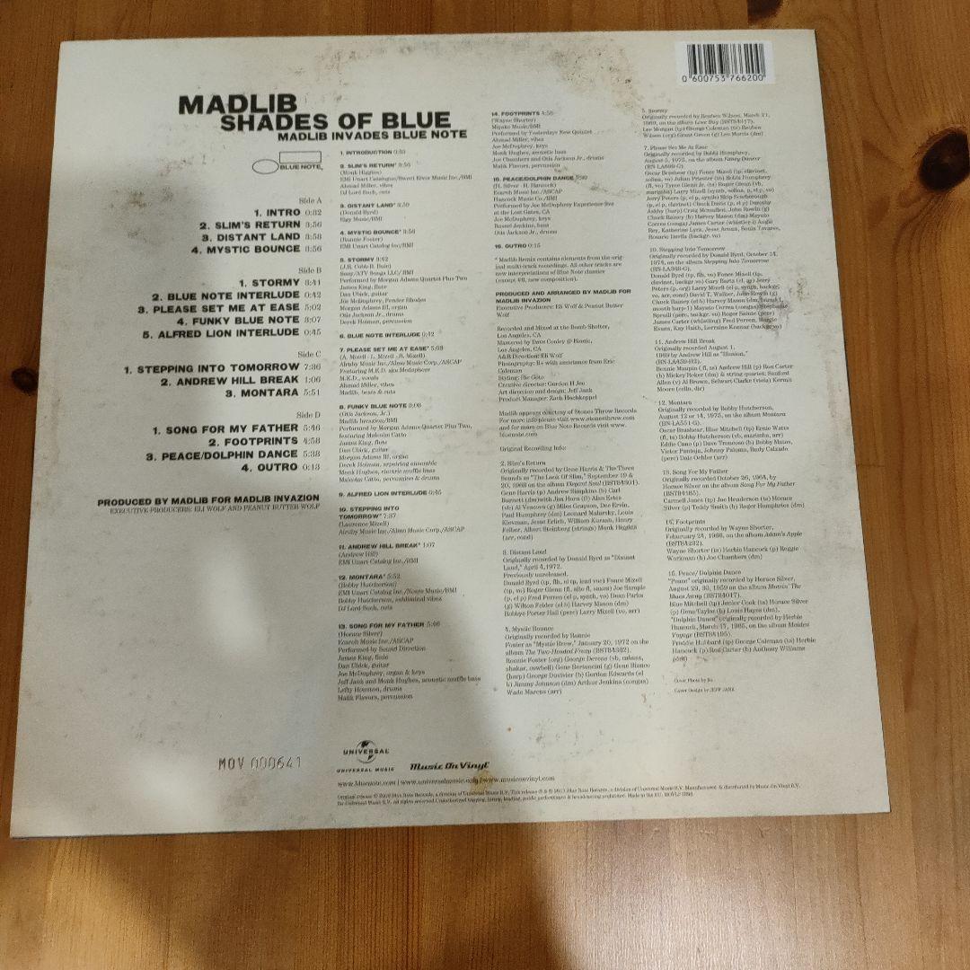 MADLIB SHADES OF BLUE レコード