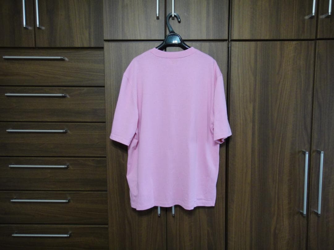 AMI ピンク Tシャツ ハート刺繍