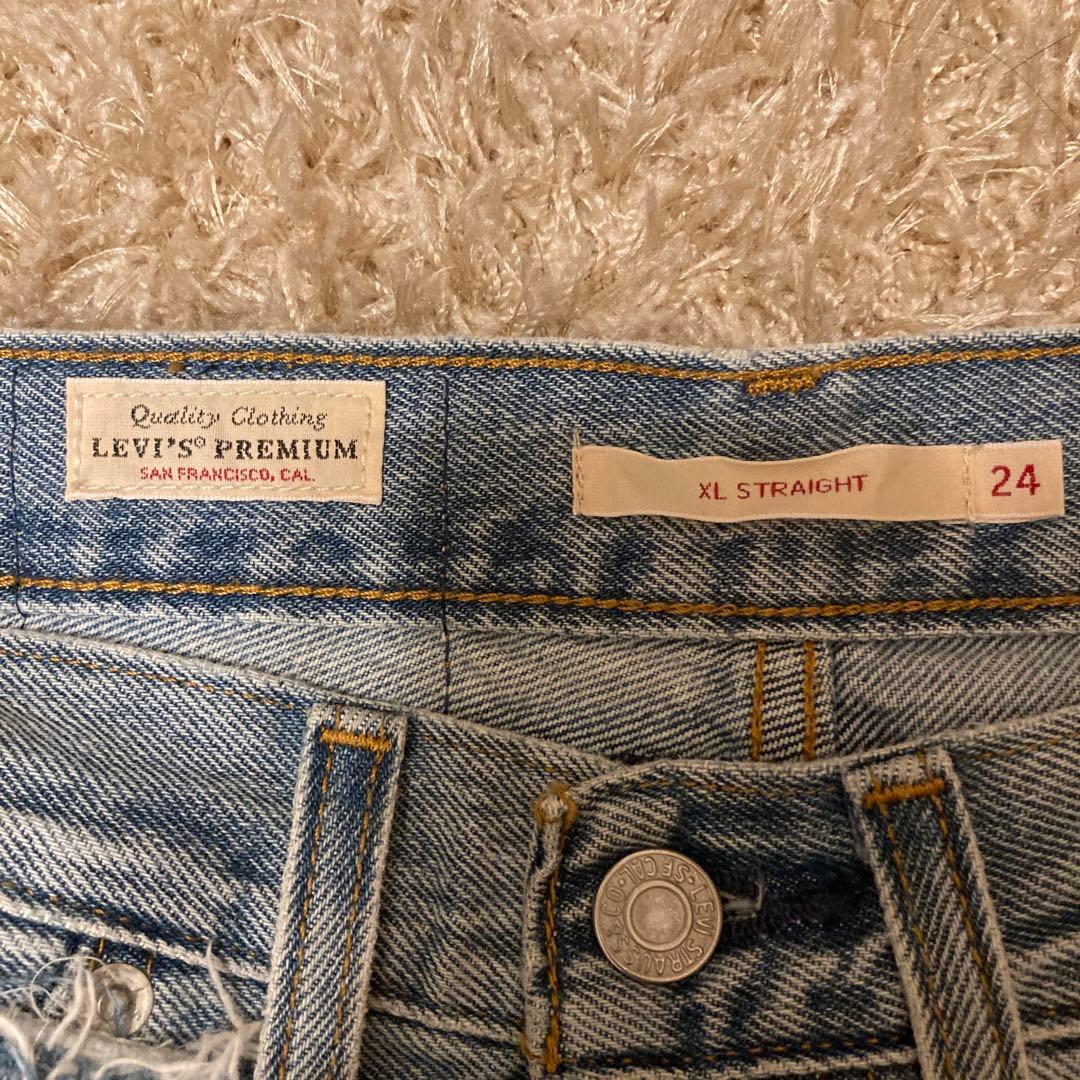 LEVI'S スローブイエナ別注　XL straightデニム　24