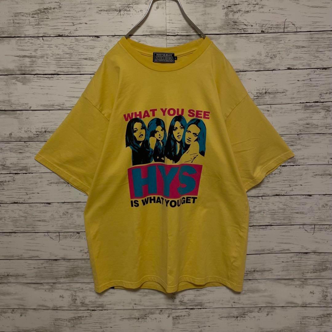 584【人気Lサイズ】ヒステリックグラマー♤ビッグロゴヒスガール半袖Tシャツ美品