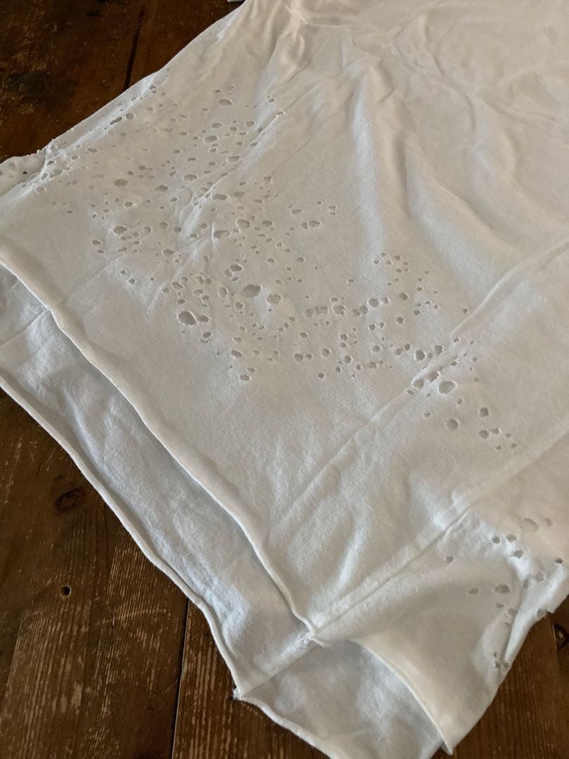 MIHARAYASUHIRO ダメージ オパール加工 パンク　Tシャツ　桜井着