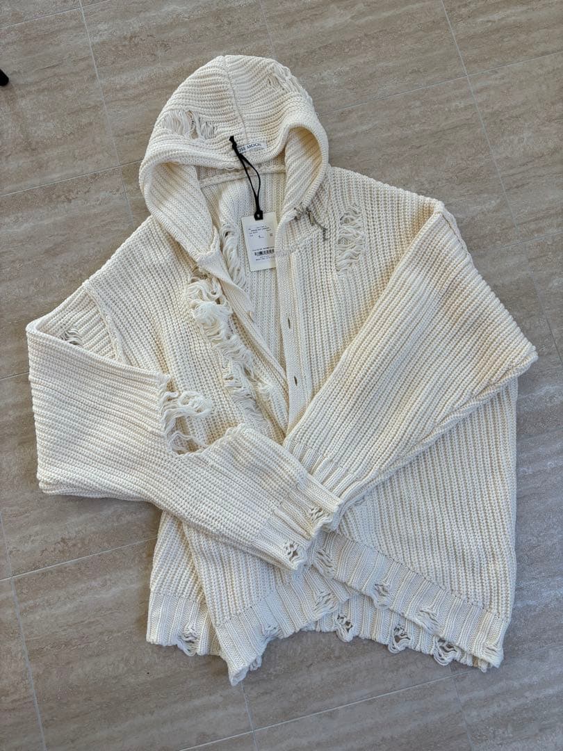 josemoon ジョゼムーン　DAMAGE KNIT CARDIGAN