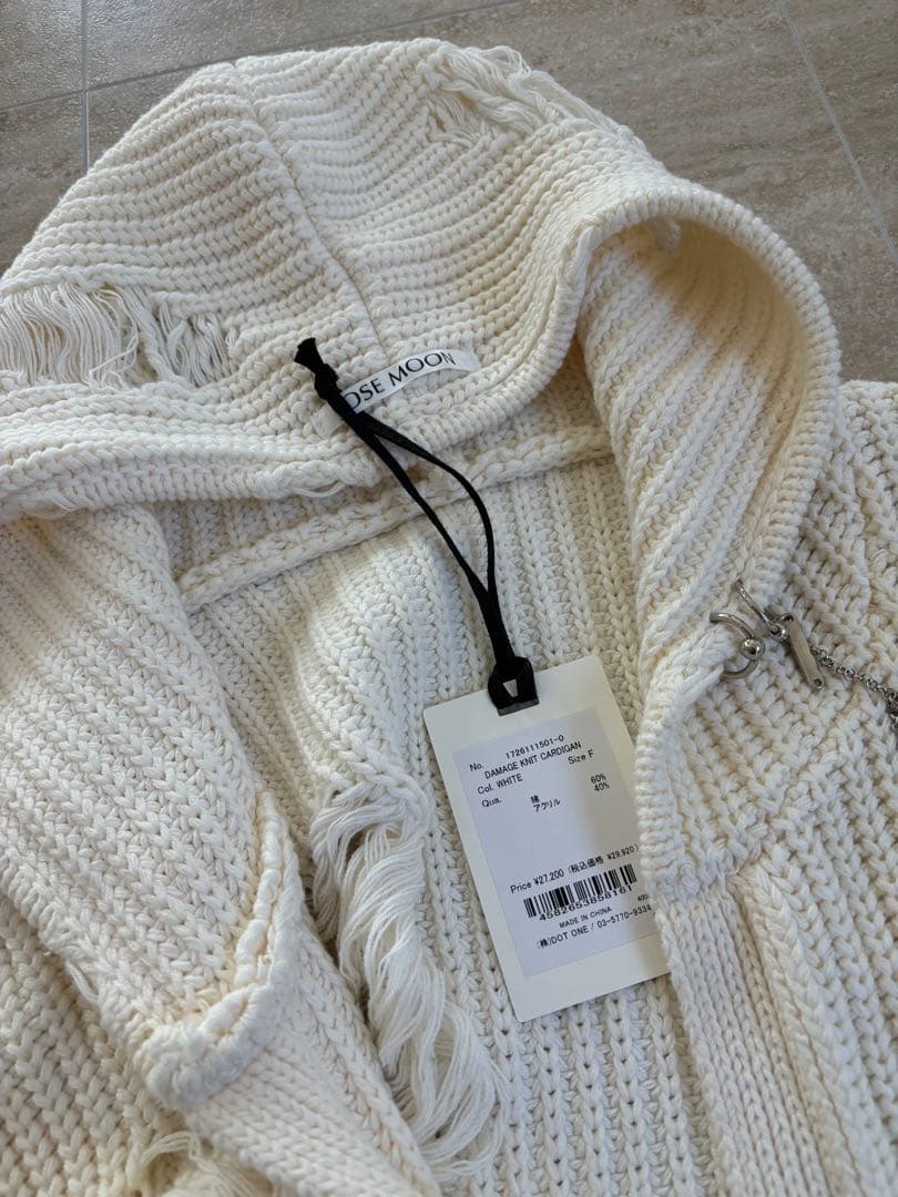 josemoon ジョゼムーン　DAMAGE KNIT CARDIGAN
