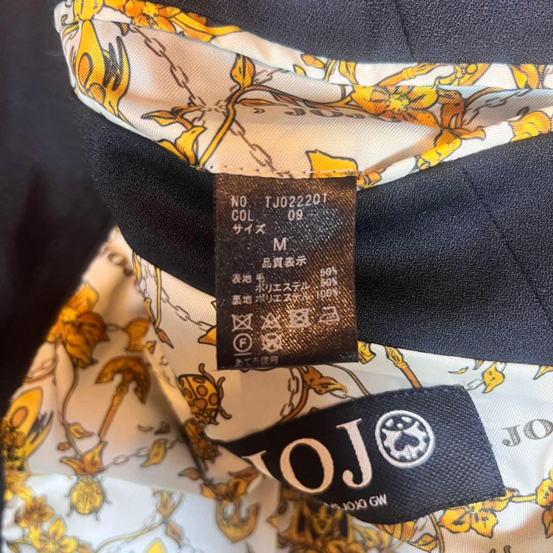 JOJO ジョルノモデル 裏地総柄 金ボタン 上下 セットアップ　M