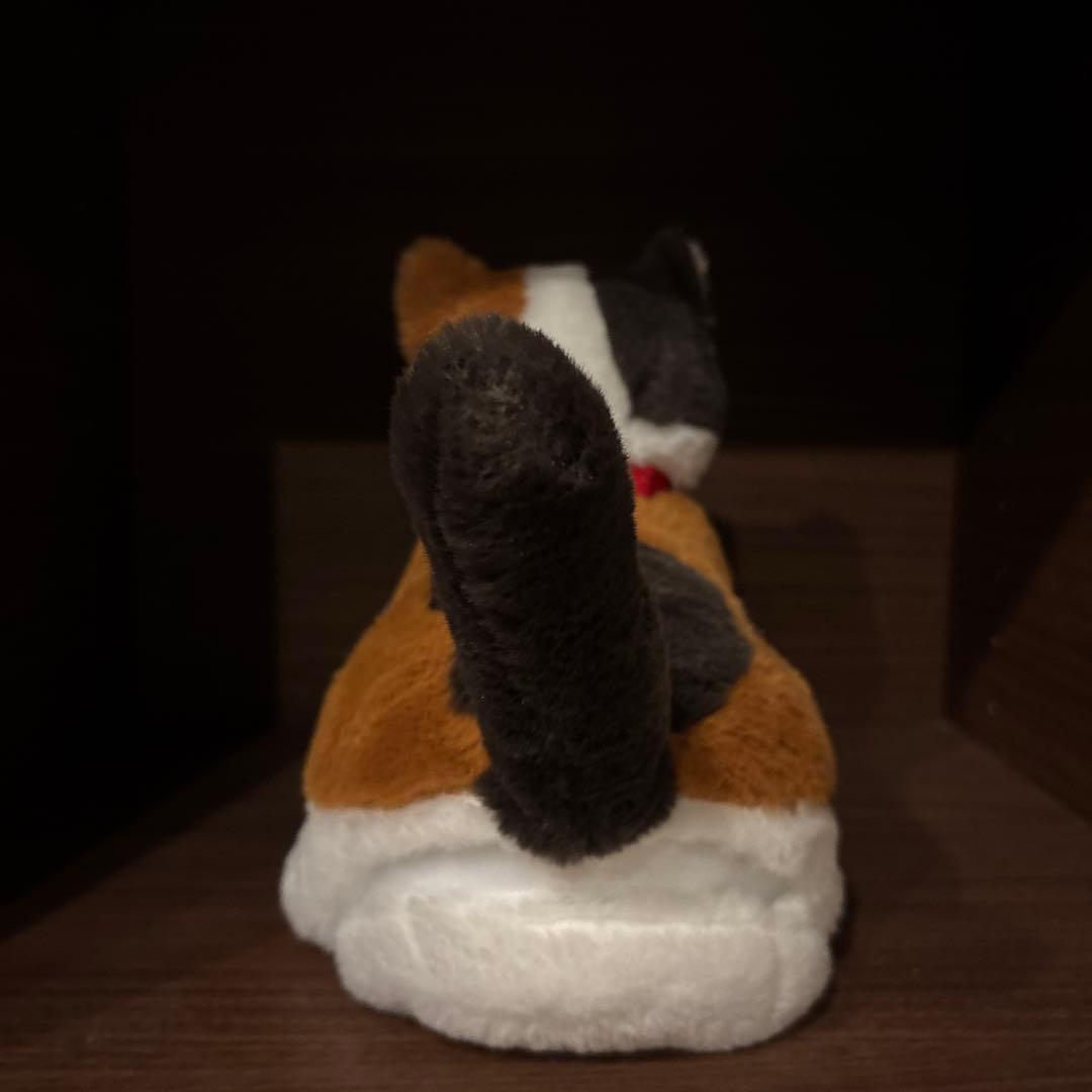 三毛猫ミミコ　約20cm 鈴付き