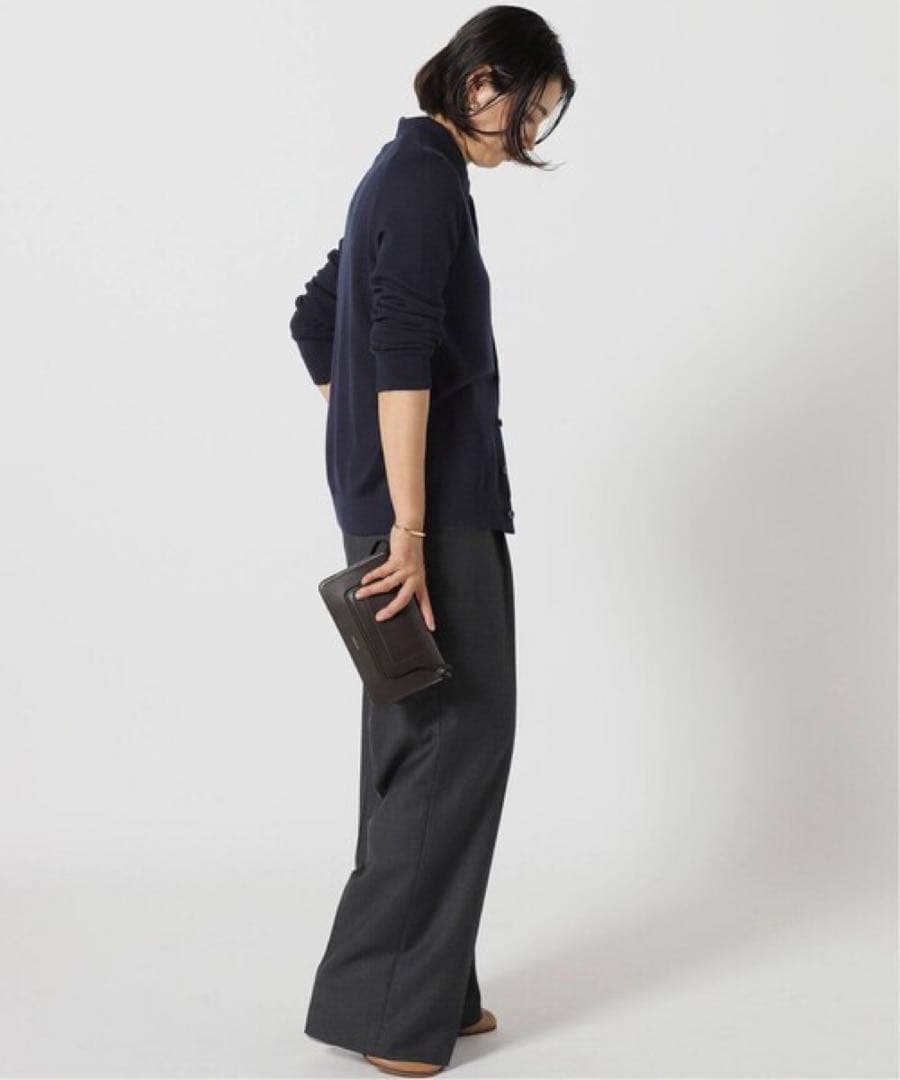 MUSE DEUXIEME CLASSE * WISH ポロカーディガン 紺