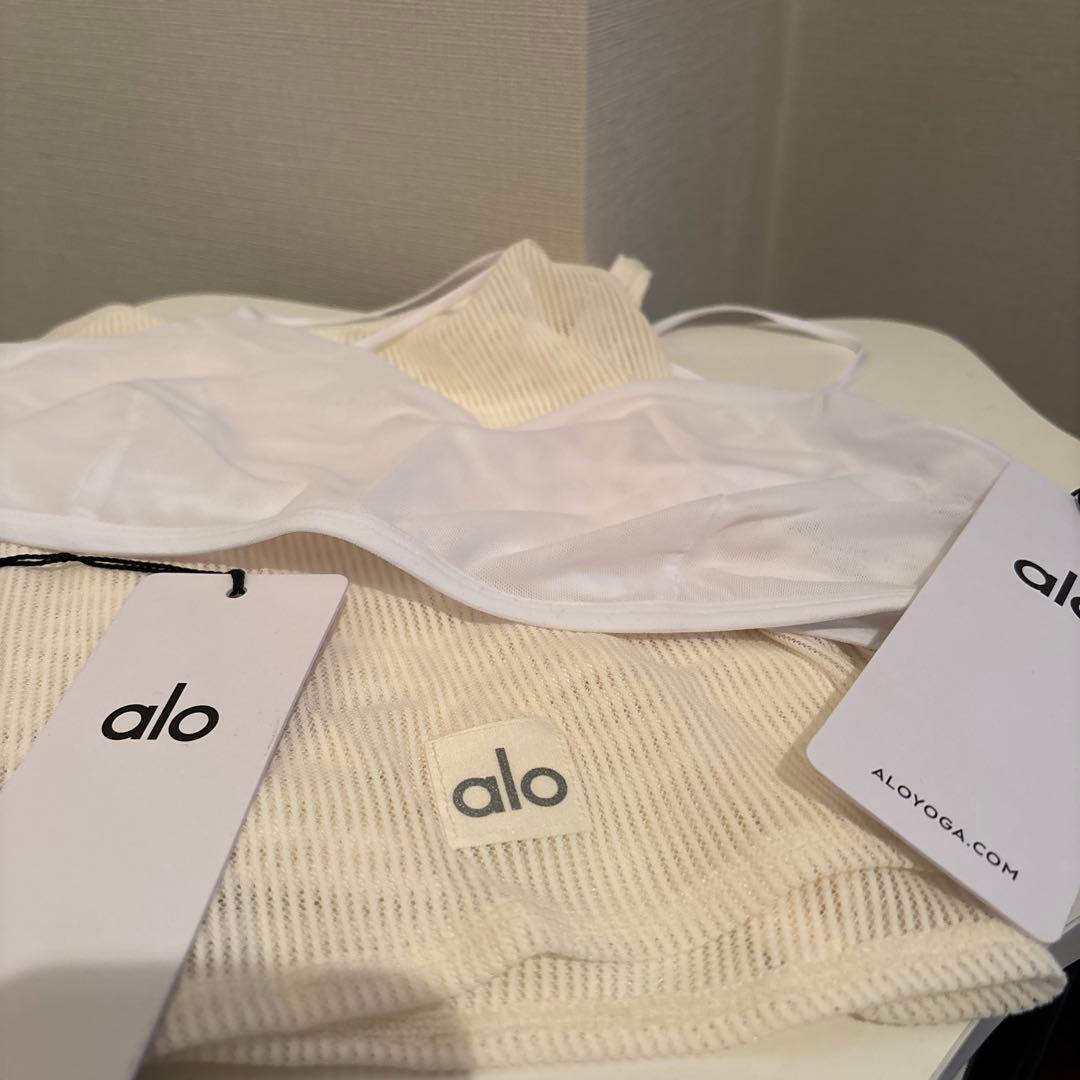 Alo Striped Mesh Tropical Tank ブラトップセット