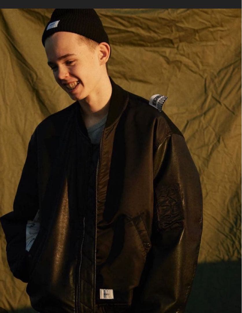 WTAPS x NEIGHBORHOOD EX39 ブラックレザージャケット