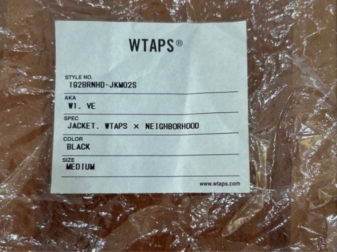 WTAPS x NEIGHBORHOOD EX39 ブラックレザージャケット