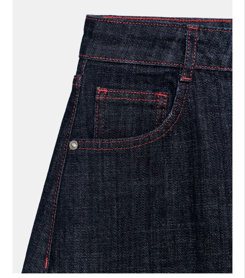 【完売品】ZARA Z1975 ハイウエストバレルフィットデニムパンツ 34