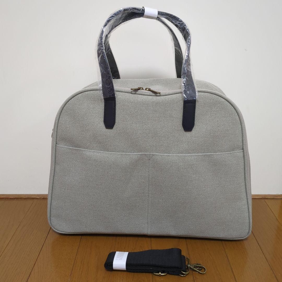 【新品】北欧暮らしの道具店スーツケースみたいに使えるボストンバッグ_グレージュ
