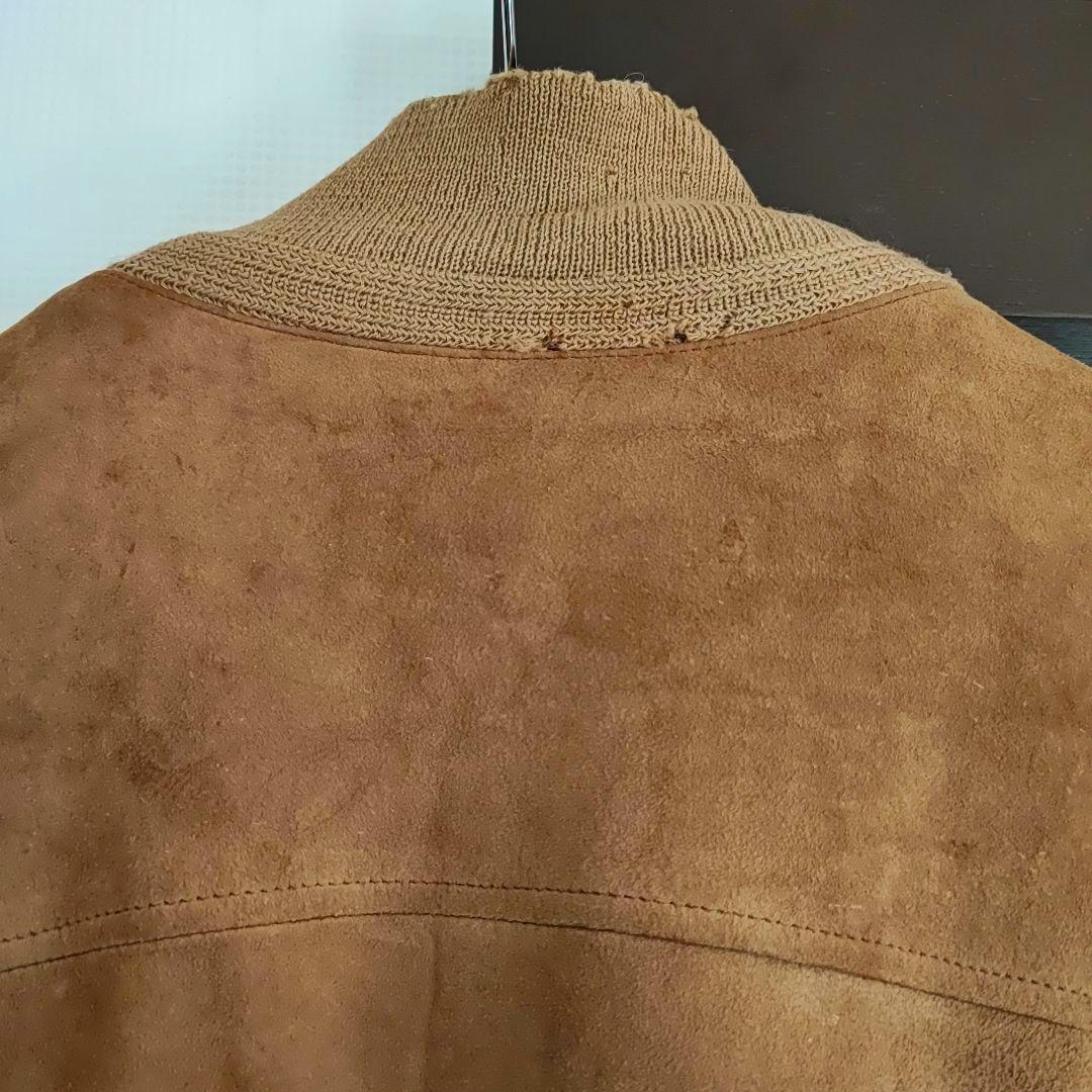 ミエルちゃん☆　pelle modaスエードブルゾン キャメル 54