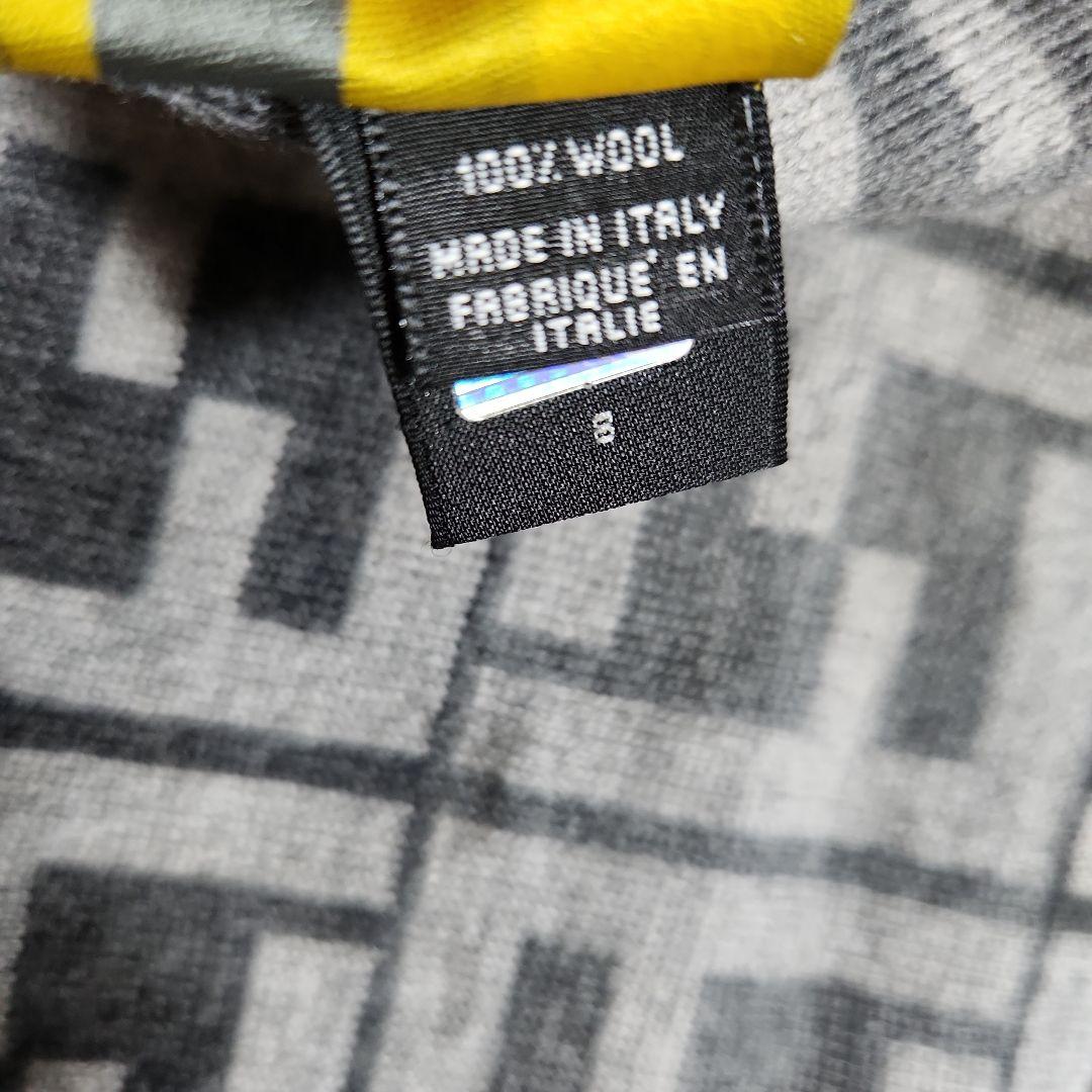 FENDI ウールマフラー グレー