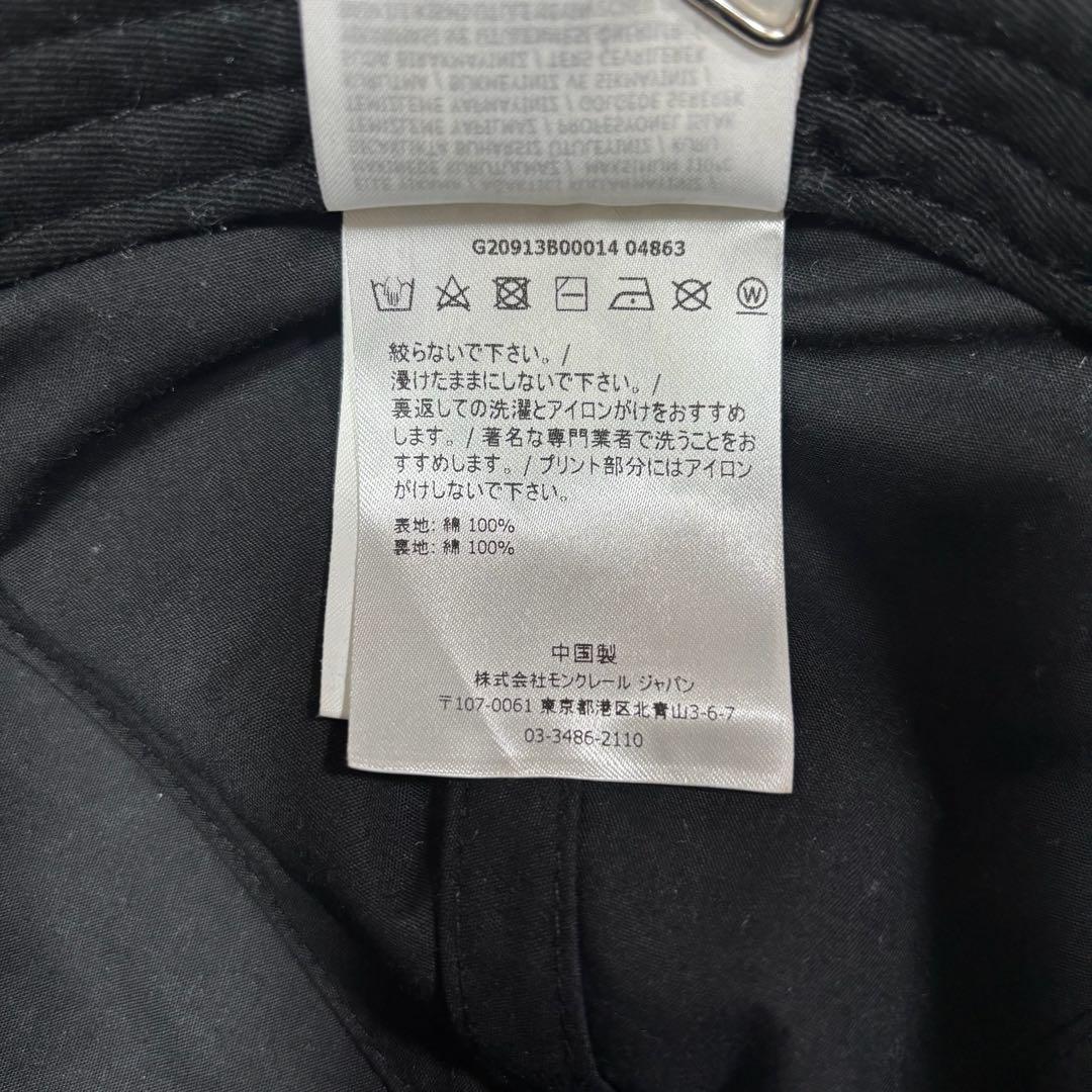 〔美品〕モンクレール　ブラック　立体ロゴ　キャップ　5K28