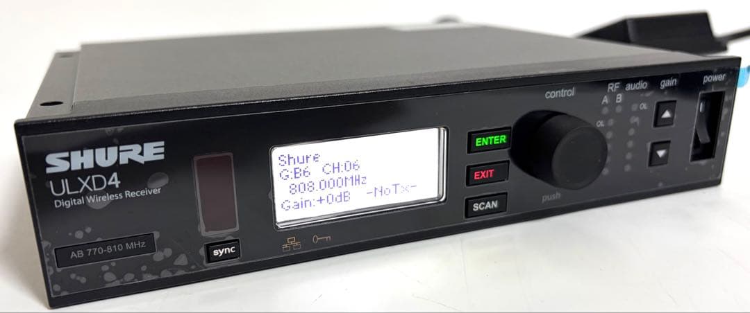 SHURE シュア ULXD4 AB ワイヤレスレシーバー ワイヤレス受信機