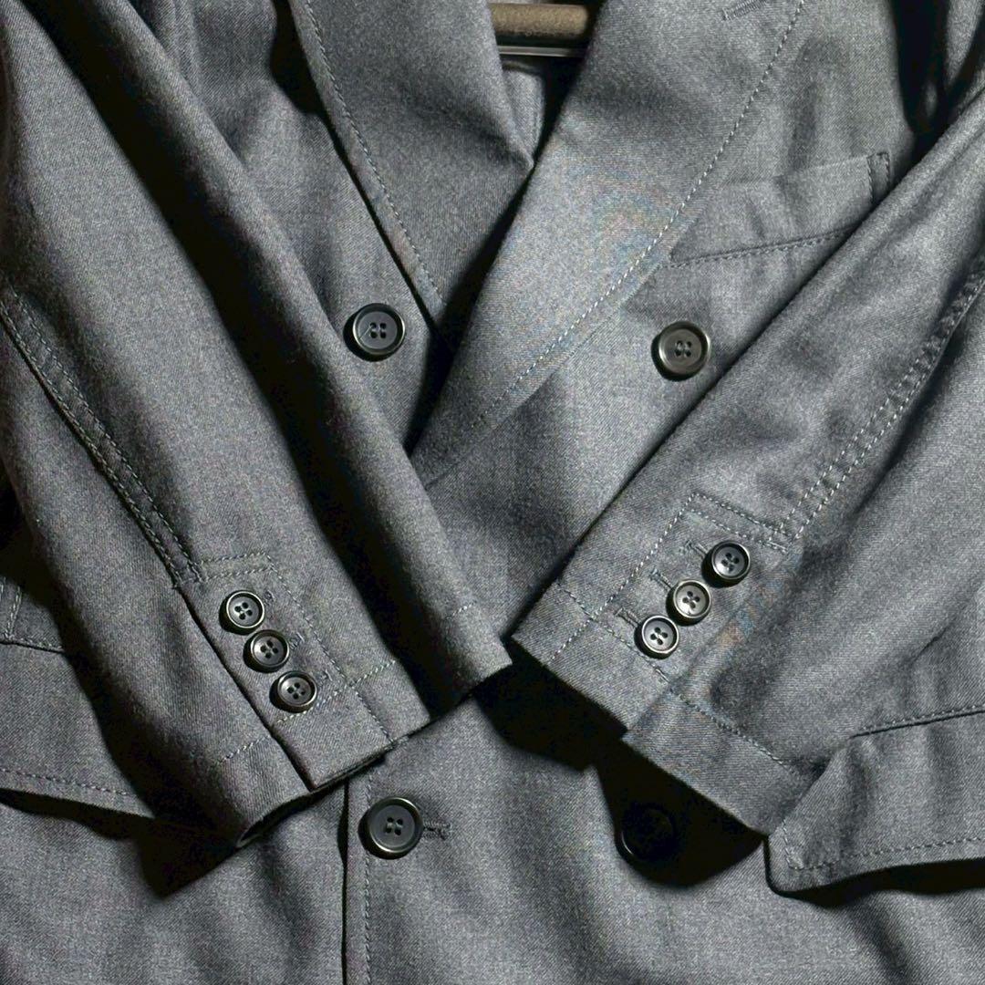【美品】COMME des GARCONS コムコム ロングコート グレー S